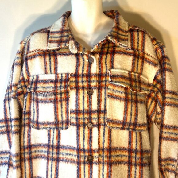 Maurices SZ XXL Plaid Timeless Shirt Jacket Warm Essential Preppy Ranch Western - Picture 4 of 12